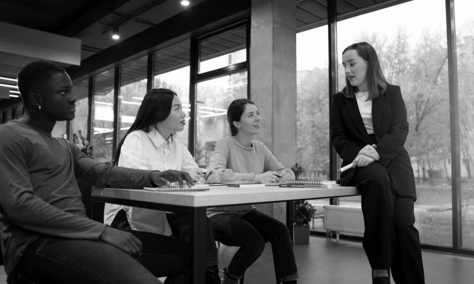 Financial analysis workspace with budget reports and analytical tools